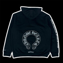 Load image into Gallery viewer, 2024 chrome hearts silver glitter horseshoe hoodie
