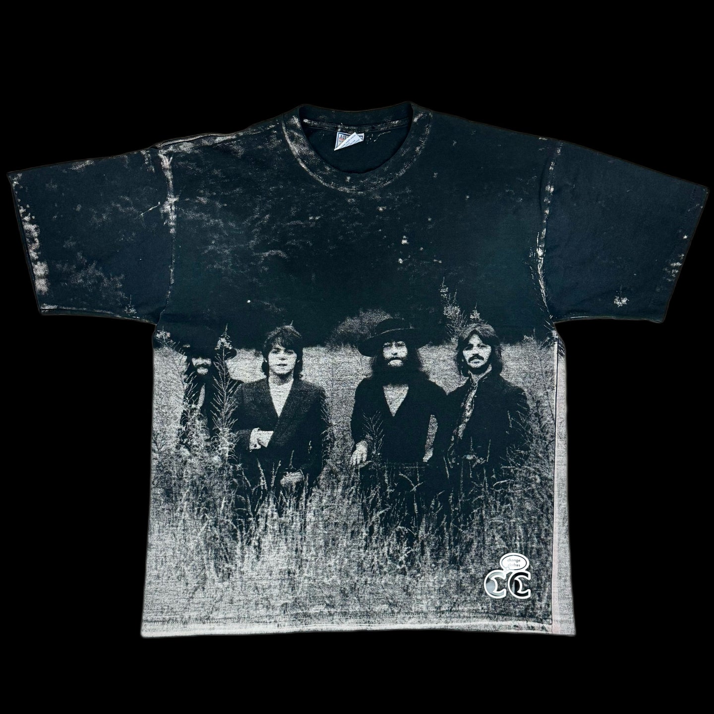 1995 beatles in field allover print tee