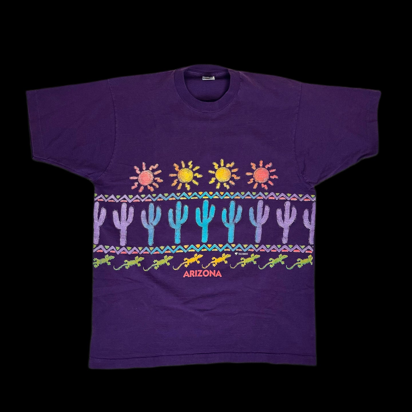 1990s arizona cactus wraparound tee