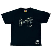 Load image into Gallery viewer, 2010s bape snow camo bapesta logo tee
