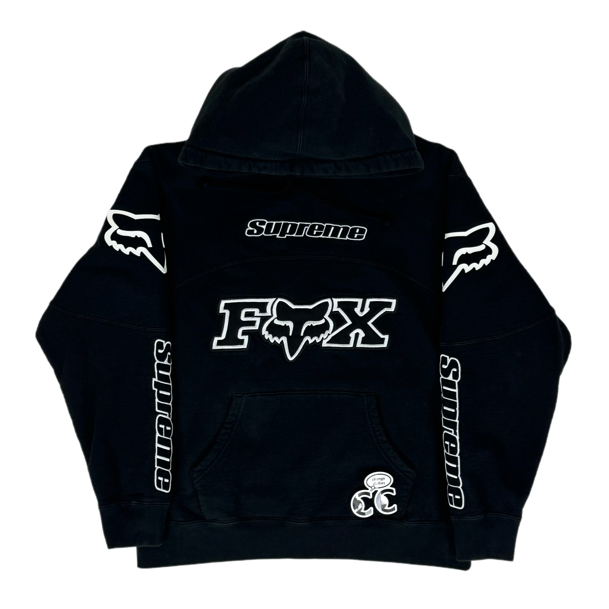 2020 supreme fox racing hoodie change clothes