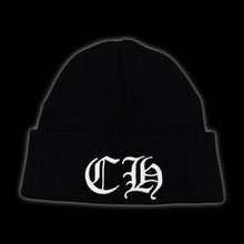 Load image into Gallery viewer, chrome hearts watch cap beanie black ch logo + spellout
