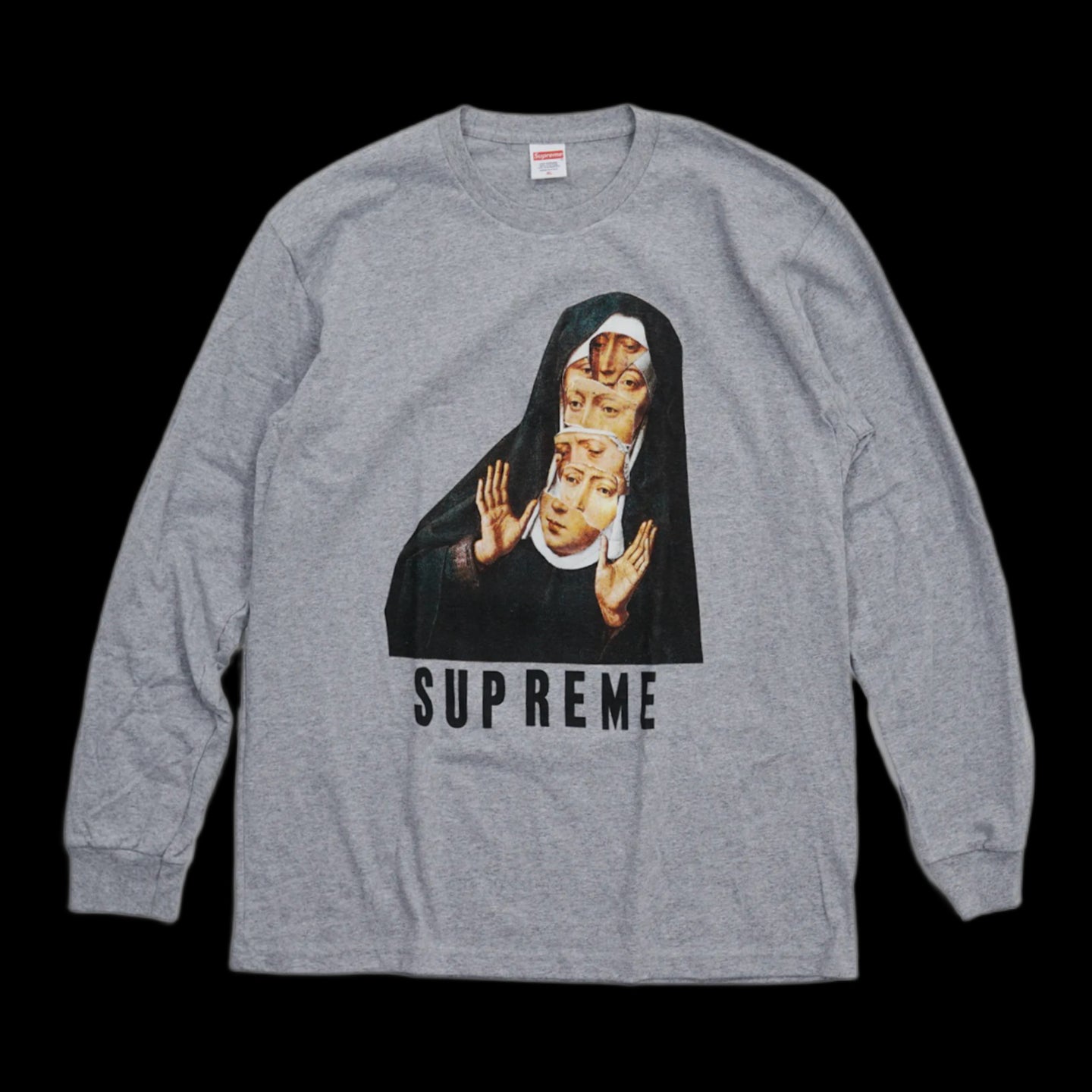 2017 supreme nun long sleeve tee