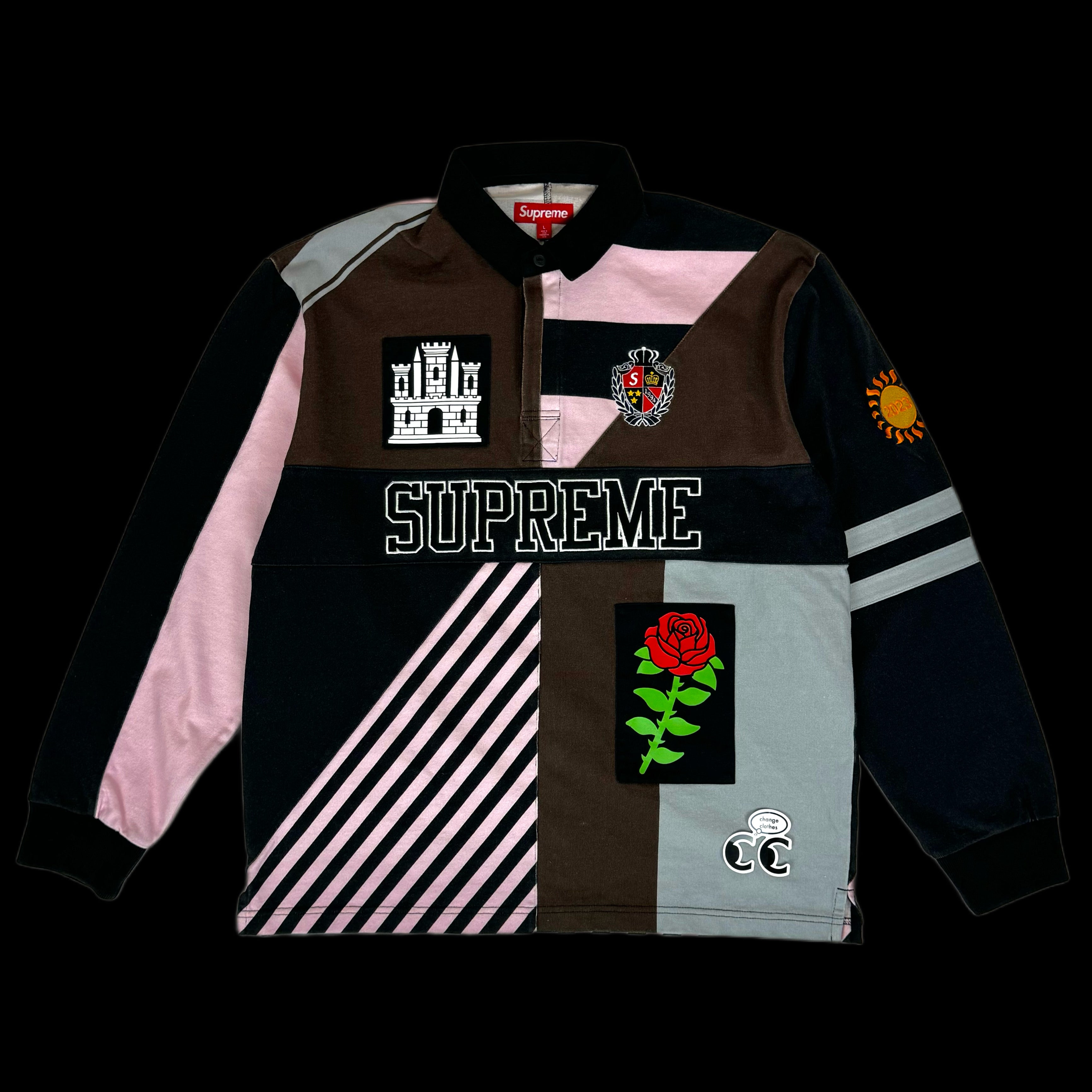 SUPREME Rose Rugby 2023年デザイン 2023 supreme rose rugby brown – change clothes