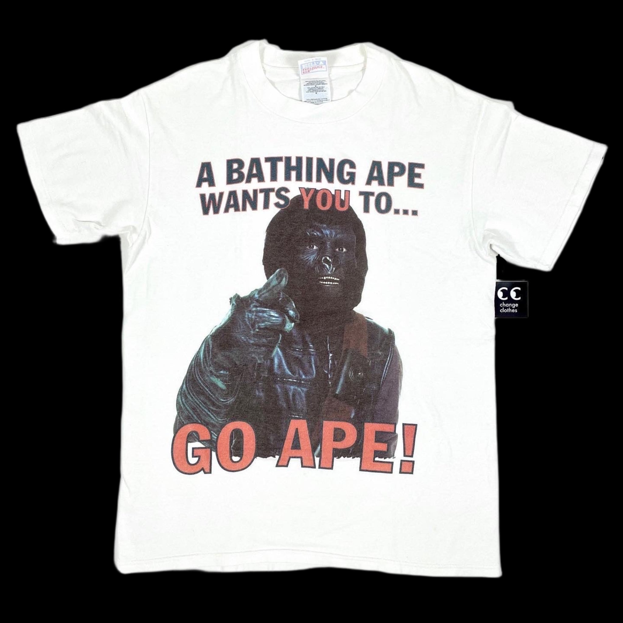 1998 bape wants you to go ape tee – change clothes