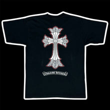 Load image into Gallery viewer, 2000s chrome hearts double cross red outline tee
