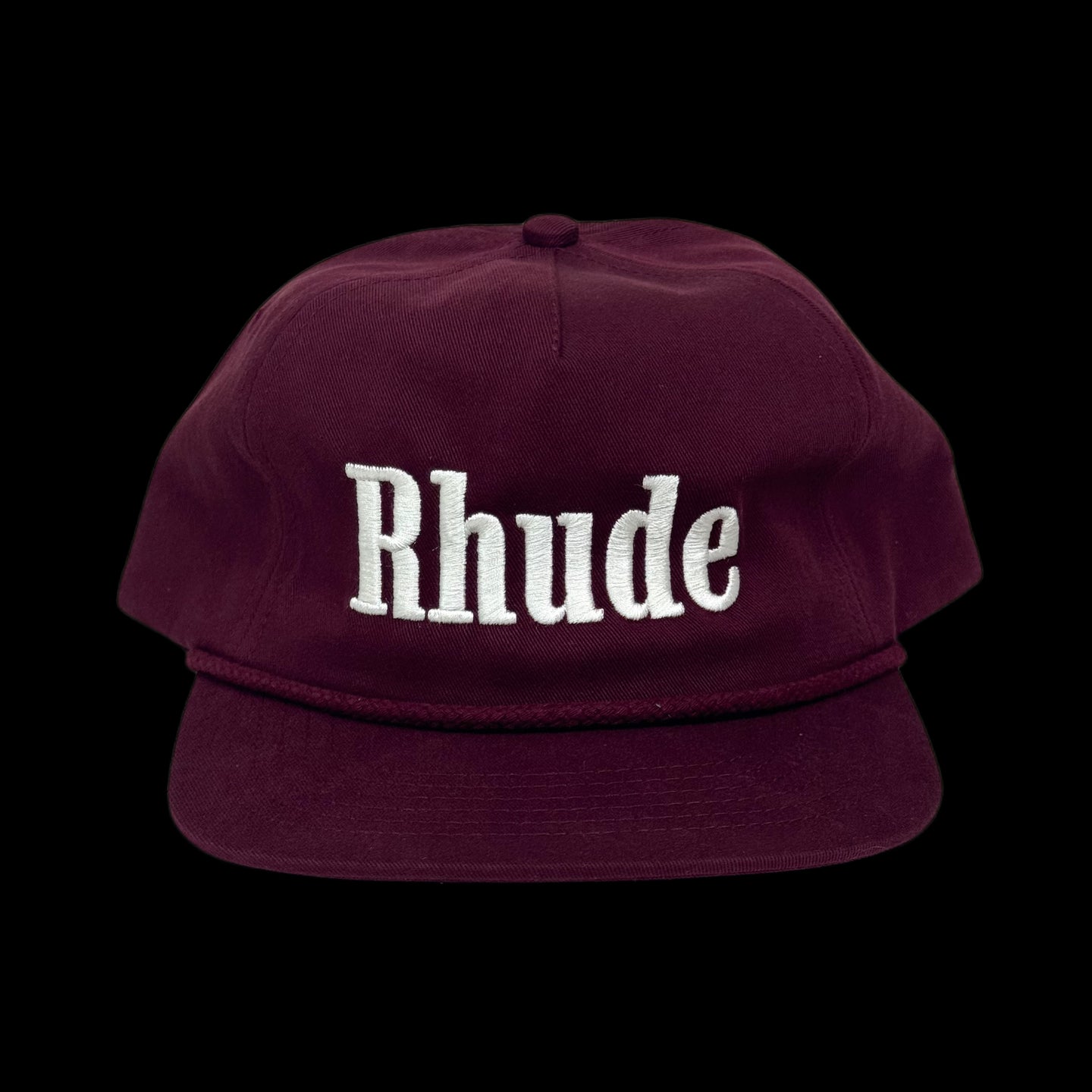 rhude logo rope hat