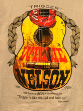 Load image into Gallery viewer, willie nelson trigger tee face the music &amp; dance
