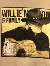 Load image into Gallery viewer, willie nelson trigger tee face the music &amp; dance

