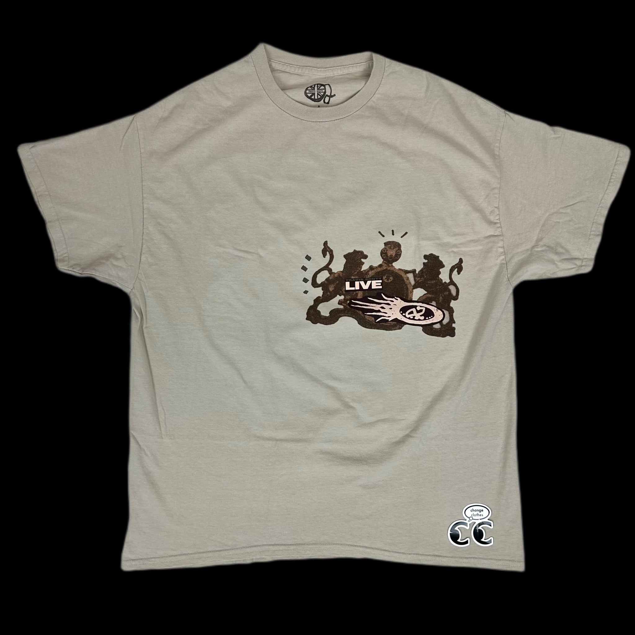 2022 travis scott live tee o2 exclusive – change clothes