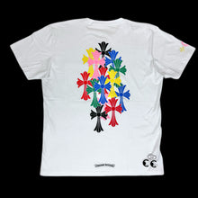 Load image into Gallery viewer, chrome hearts multicolor cemetery cross tee
