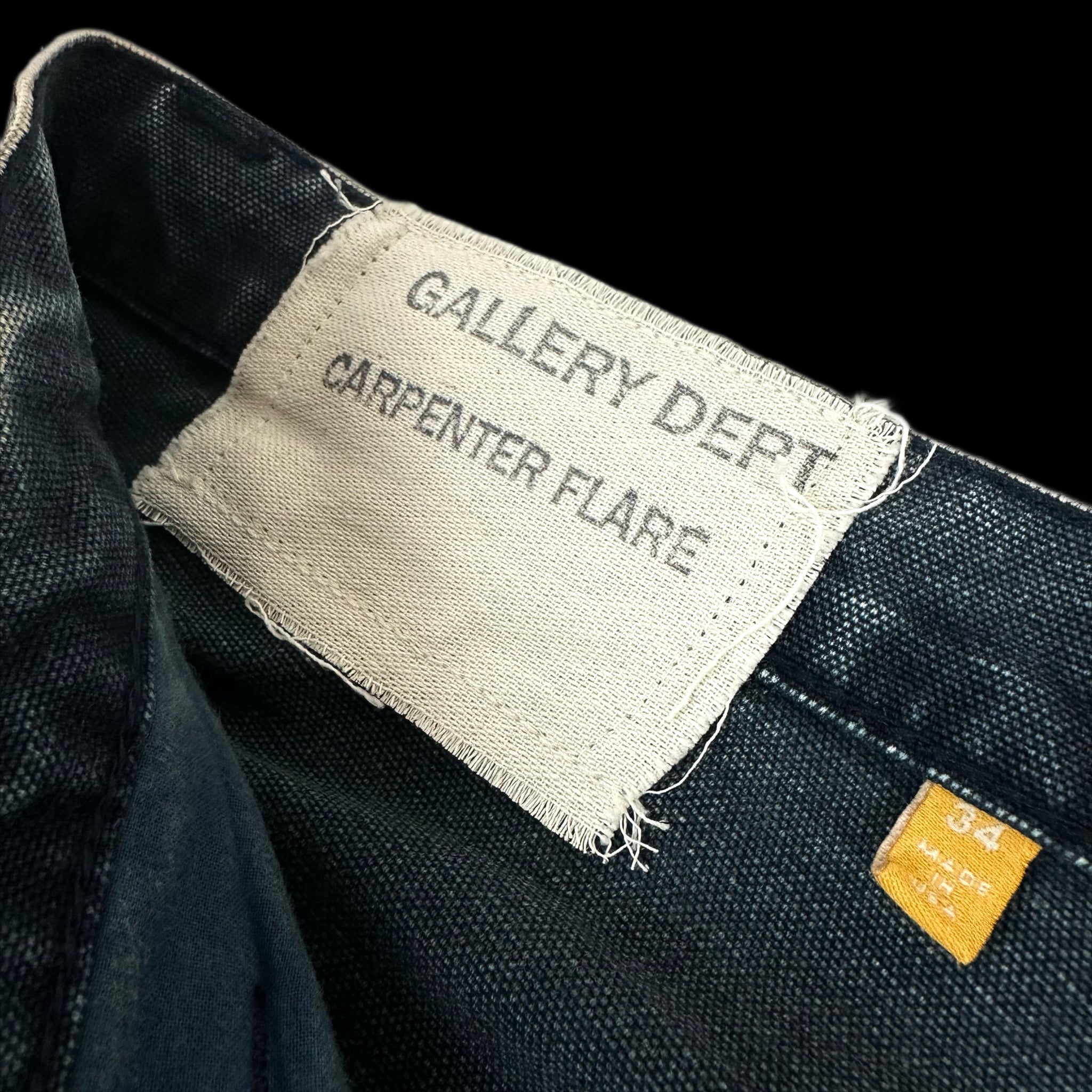 gallery dept carpenter flare pants navy – change clothes