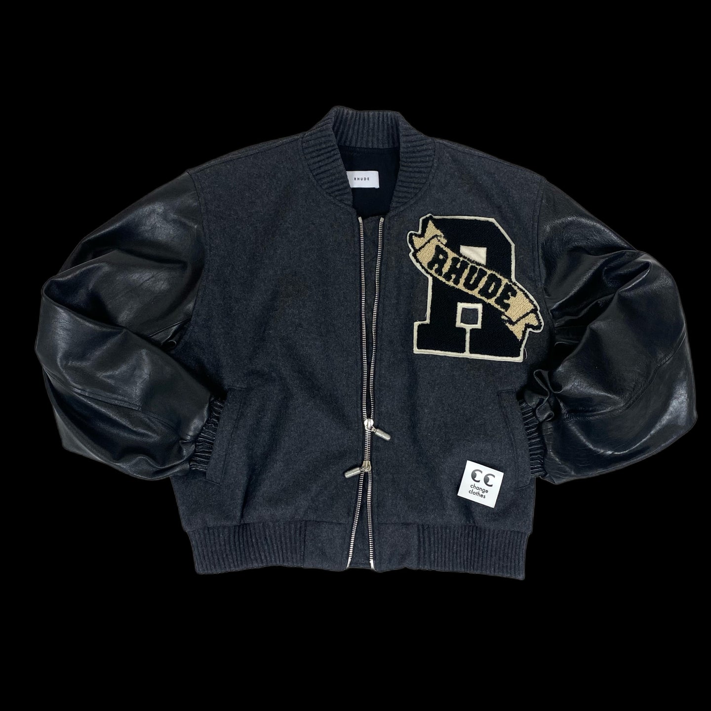 rhude varsity jacket