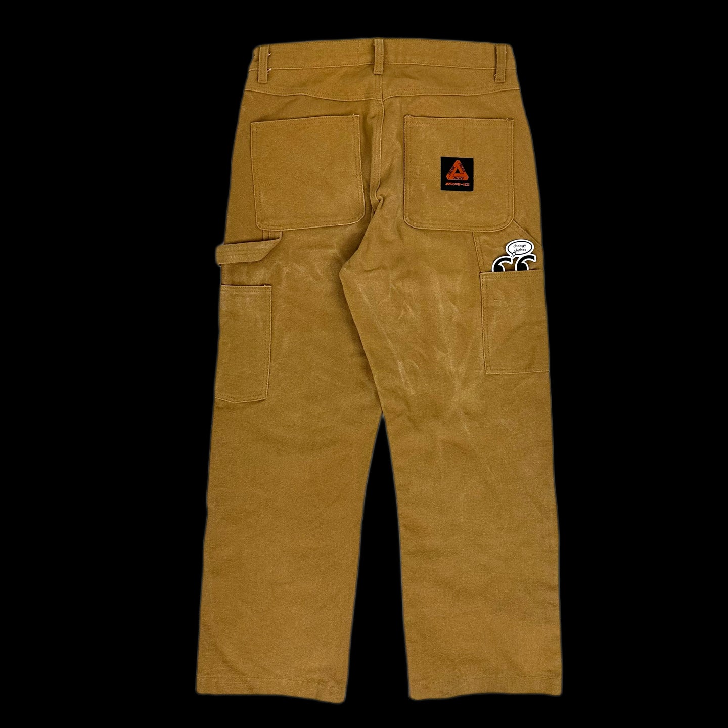 2022 palace // amg mercedes canvas double knee work pants