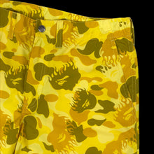 Load image into Gallery viewer, 2009 bape fire camo swim shorts
