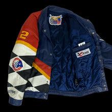 Load image into Gallery viewer, 2005 jeff hamilton rusty wallace miller lite leather racing jacket
