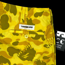 Load image into Gallery viewer, 2009 bape fire camo swim shorts
