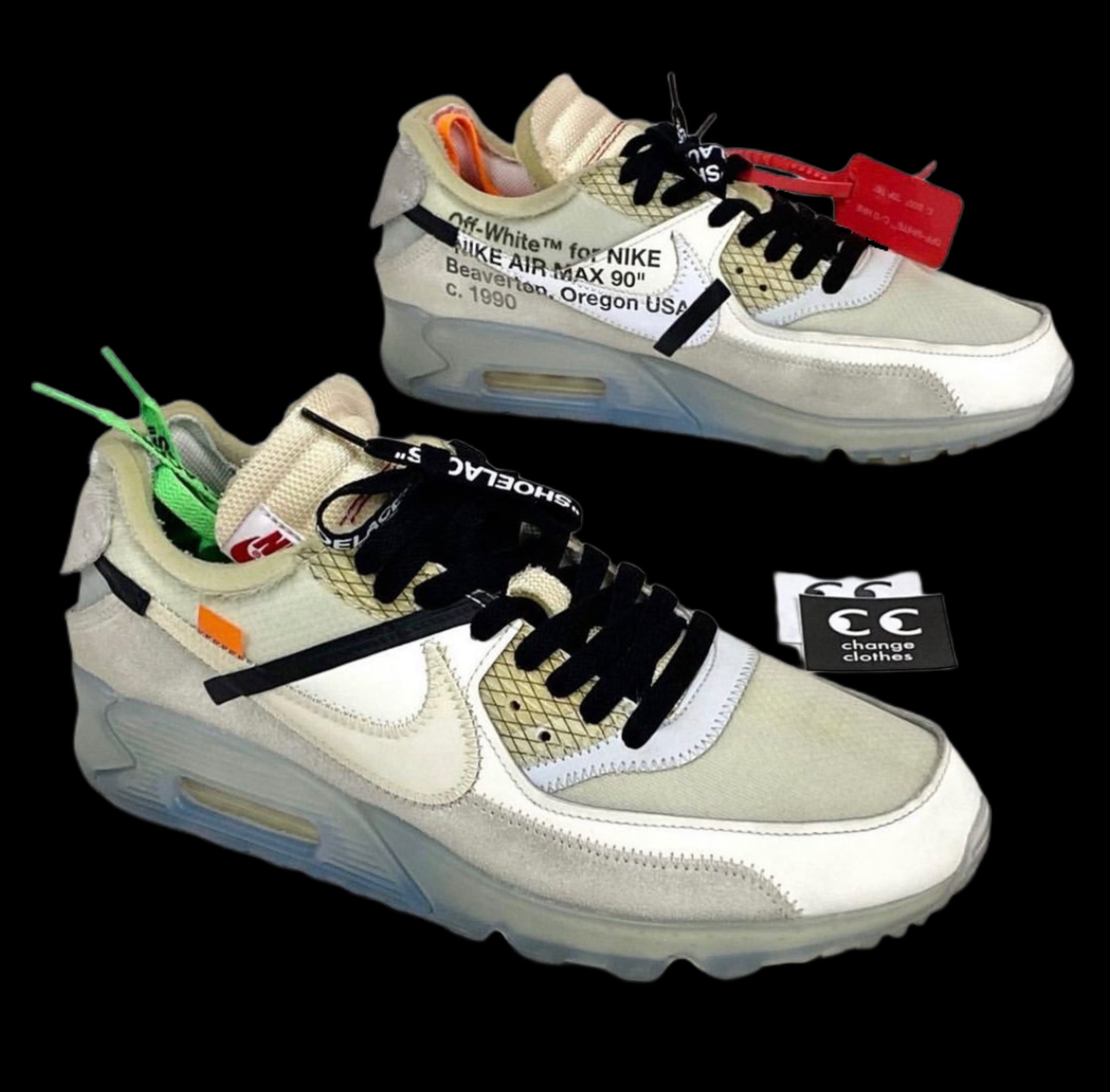 2017 off-white // nike air max 90 white og – change clothes
