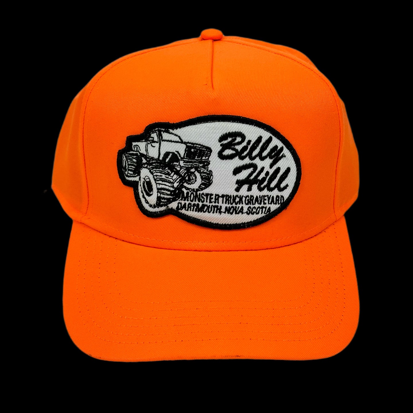 2022 billy hill patch trucker hat orange