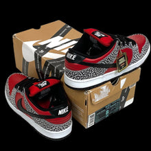 Load image into Gallery viewer, 2012 supreme // nike sb dunk low fire red clement
