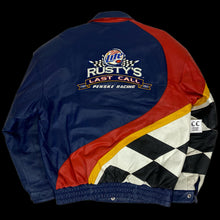 Load image into Gallery viewer, 2005 jeff hamilton rusty wallace miller lite leather racing jacket
