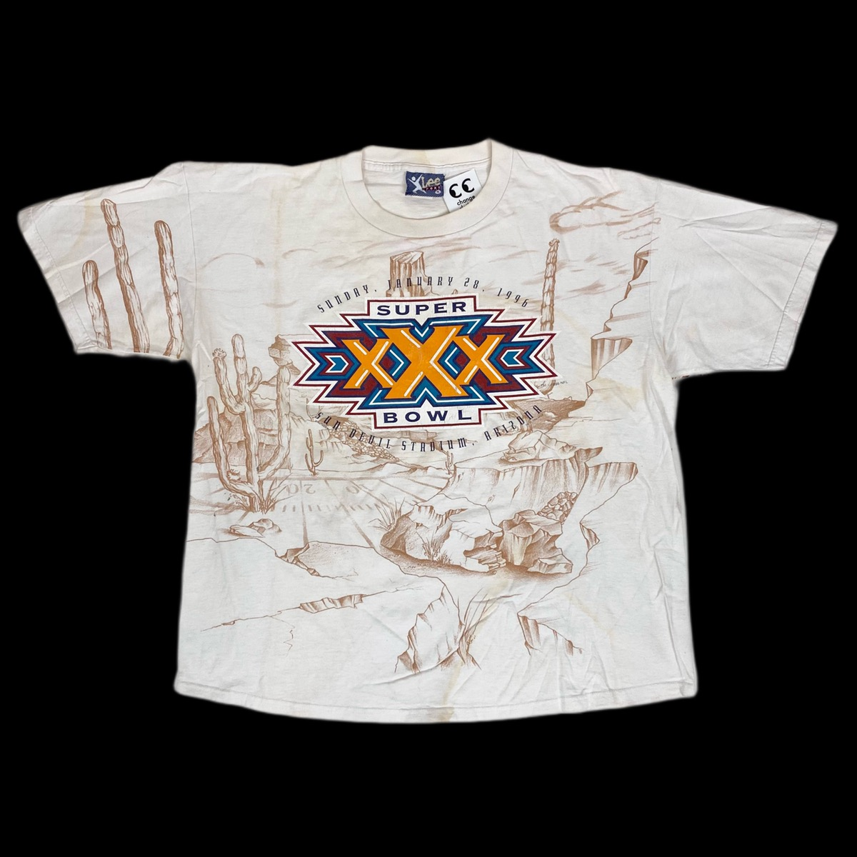 1995 super bowl xxx 30 all over print tee