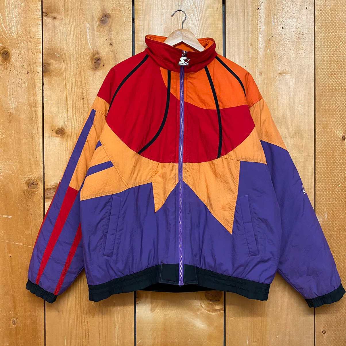 vintage phoenix suns starburst starter nylon jacket – change clothes