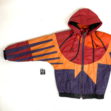 Load image into Gallery viewer, vintage starter phoenix suns starburst leather jacket zip up
