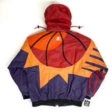 Load image into Gallery viewer, vintage starter phoenix suns starburst leather jacket zip up
