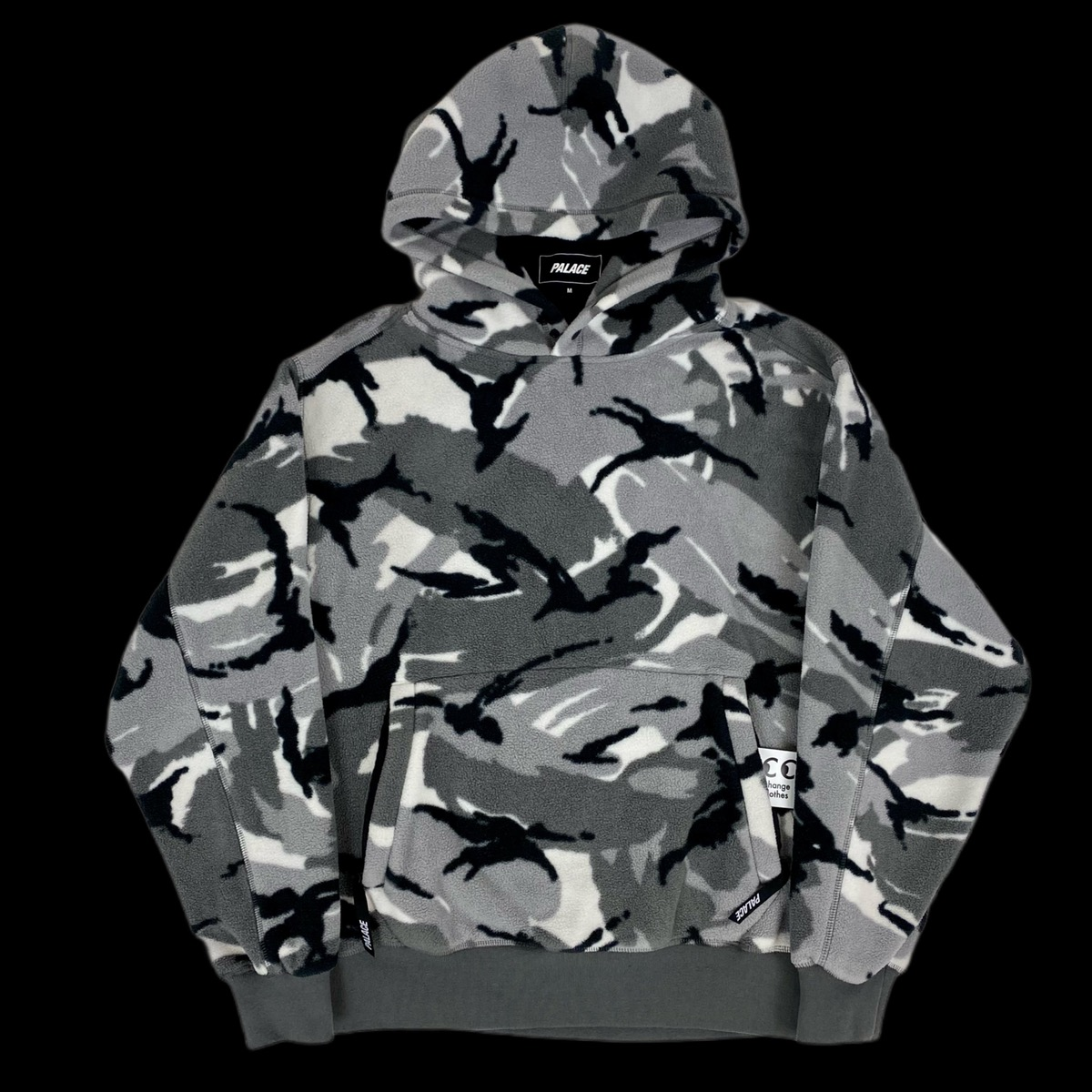 2019 palace polartec lazer triferg hoodie snow camo