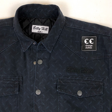 Load image into Gallery viewer, billy hill diamond plate denim jean jacket
