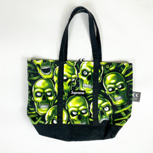 Load image into Gallery viewer, supreme skull pile denim tote bag
