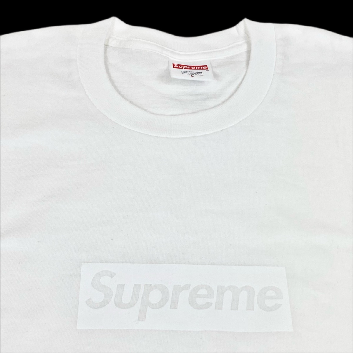 2023 supreme tonal box logo tee shirt white – change clothes