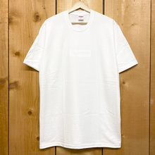 Load image into Gallery viewer, 2023 supreme tonal box logo tee shirt white
