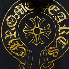 Load image into Gallery viewer, 2009 chrome hearts dagger zip up hoodie gold logos
