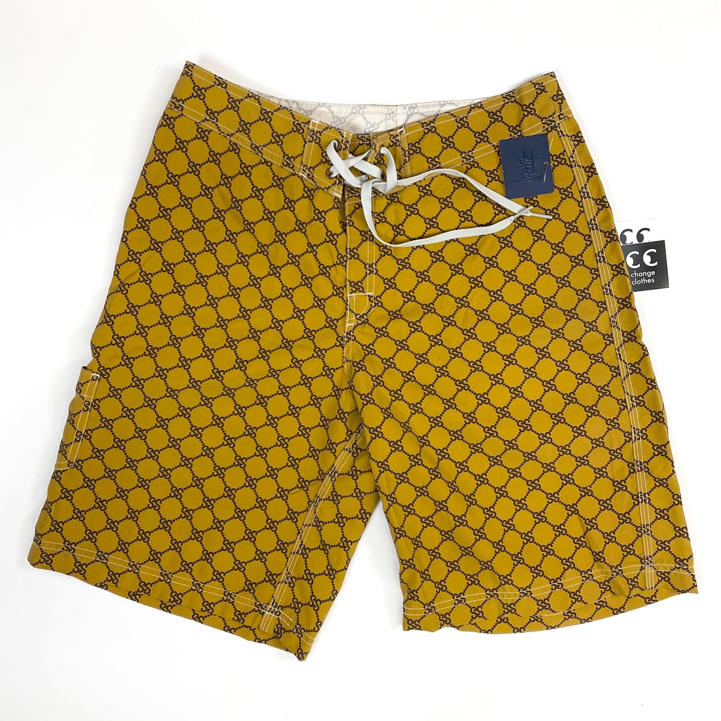 vintage stüssy stücci monogram boardshorts 2000