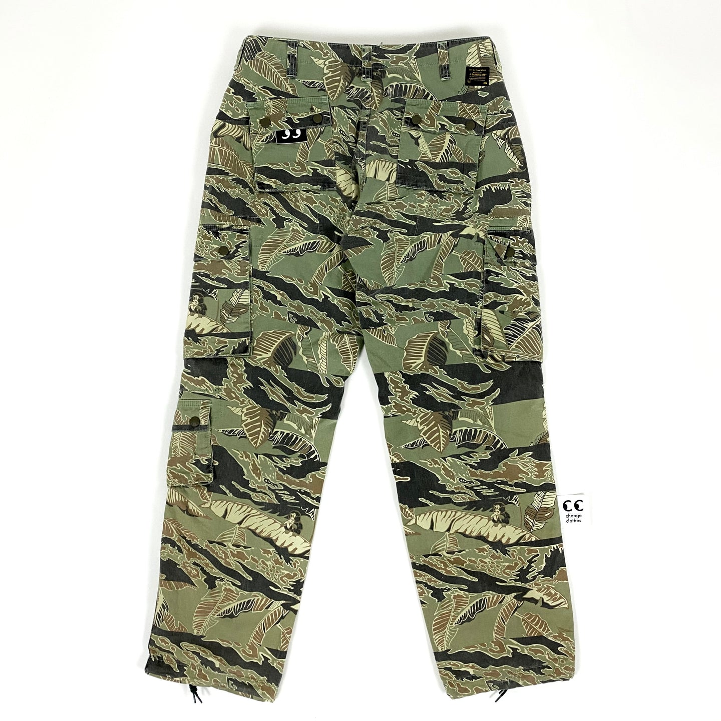 Bape Tiger Camo Monkey Cargo Pants