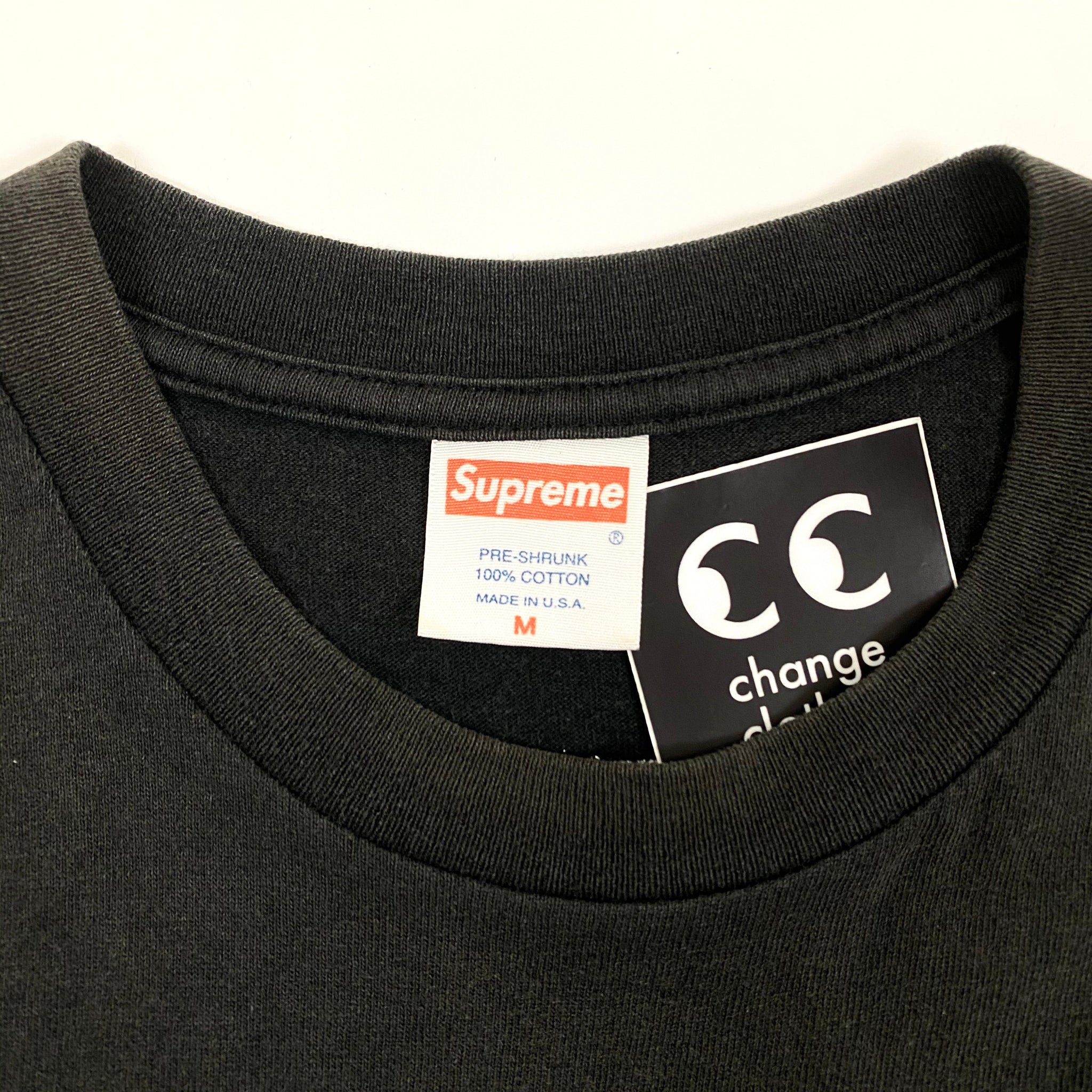Supreme / Peter Saville Blue Monday Pocket Tee 2005 – change clothes