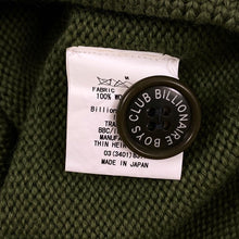 Load image into Gallery viewer, Billionaire Boys Club Astronaut Knit Cardigan Olive
