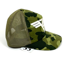 Load image into Gallery viewer, BAPE Van Halen Logo Camo Trucker Cap Hat 2007
