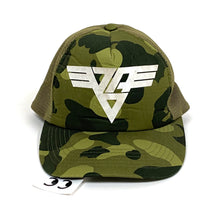 Load image into Gallery viewer, BAPE Van Halen Logo Camo Trucker Cap Hat 2007
