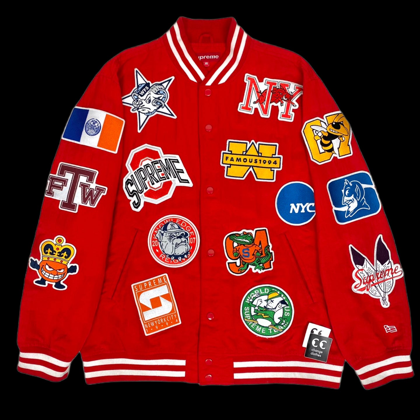 2007 supreme ncaa varsity jacket