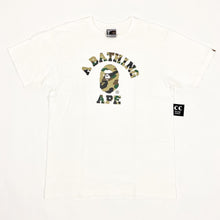 Load image into Gallery viewer, OG BAPE Angry Face College Logo Tee Shirt
