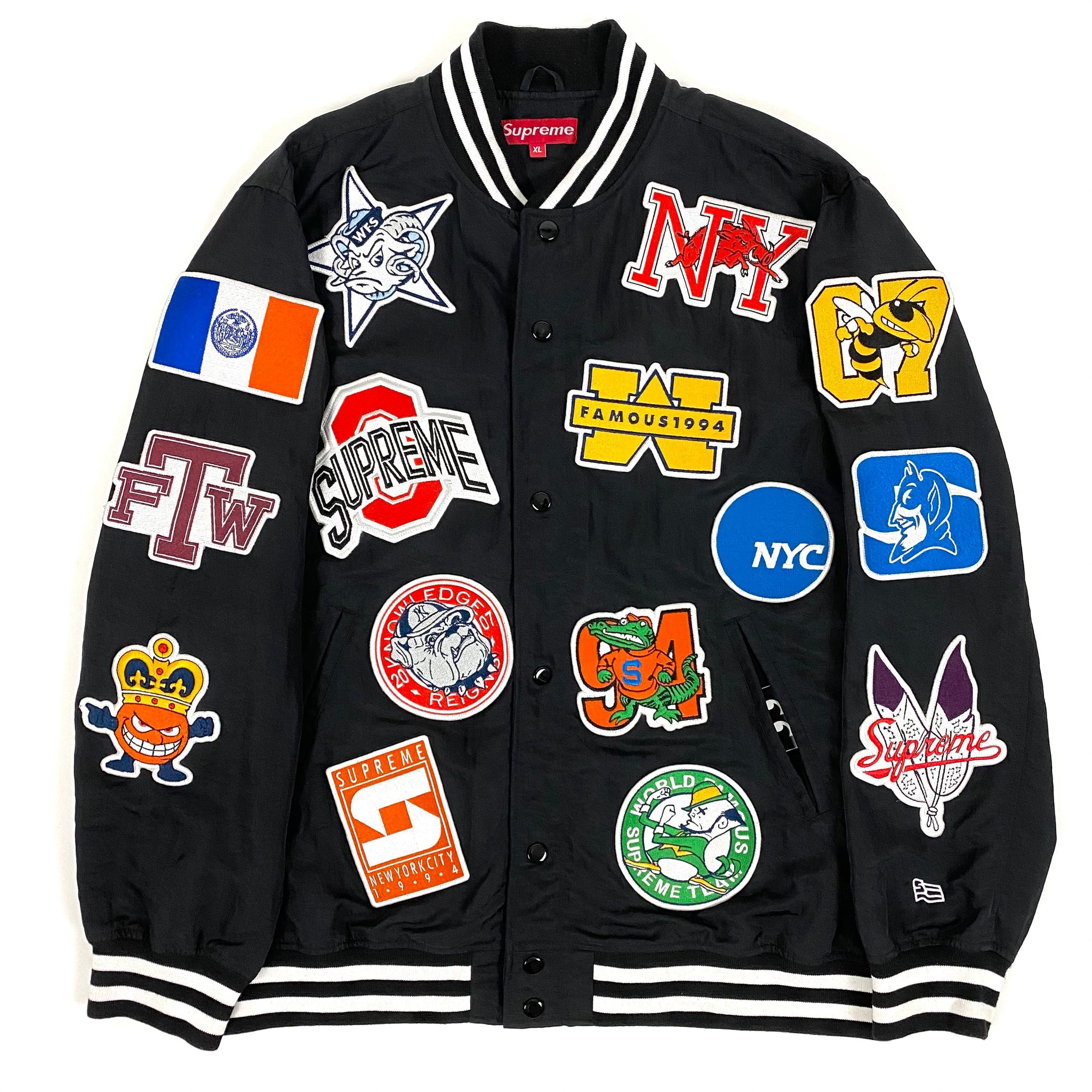 Supreme FTW “NCAA” Varsity Jacket – change clothes
