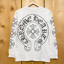 Load image into Gallery viewer, vintage chrome hearts distressed horseshoe plus cross l/s
