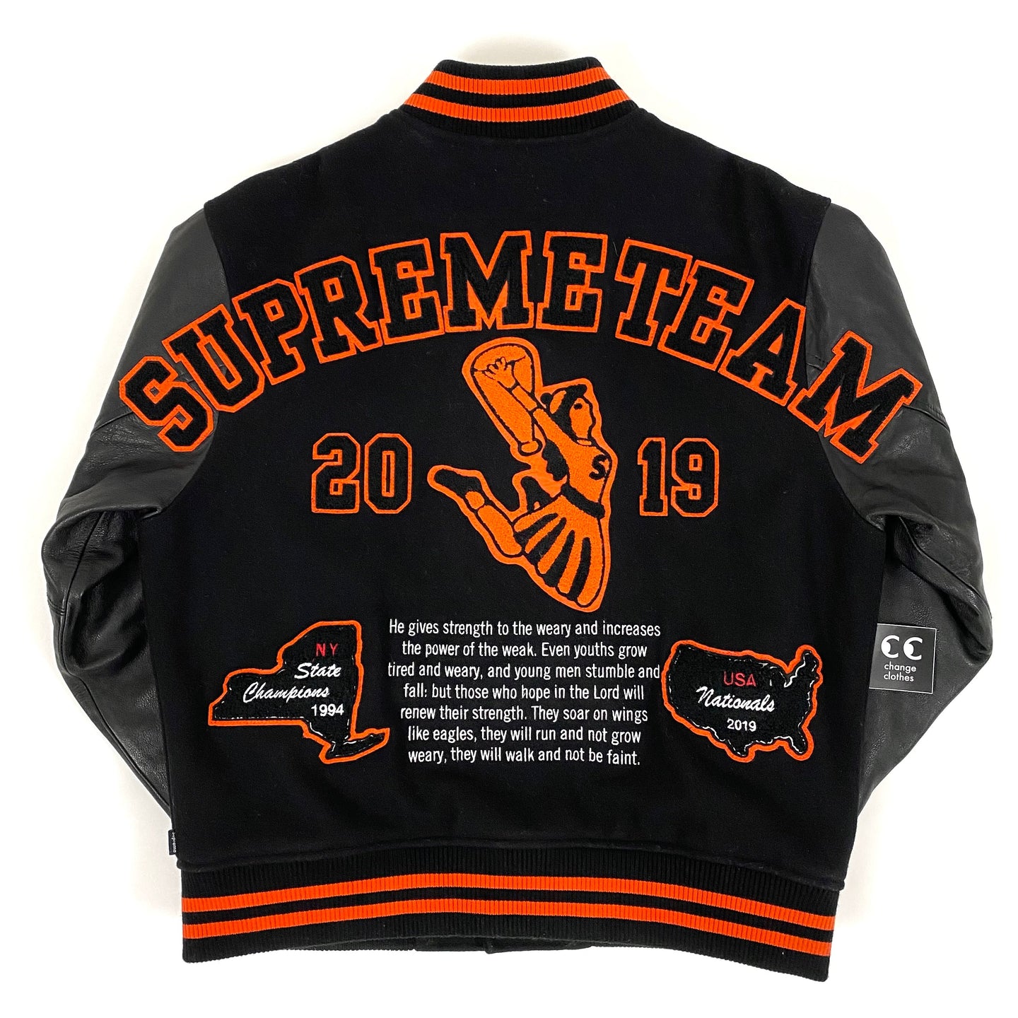 supreme team honors varsity jacket 2019