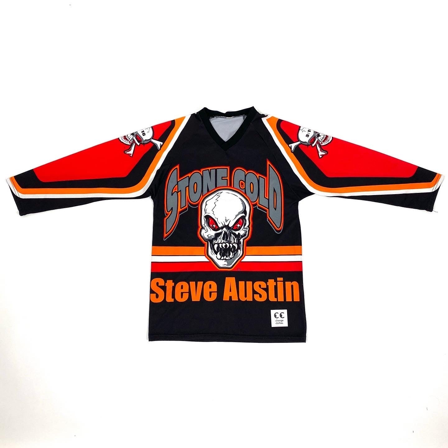 WWF Stone Cold Steve Austin Hockey Jersey – change clothes