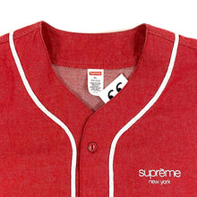 Load image into Gallery viewer, 2014 supreme denim flannel baseball top
