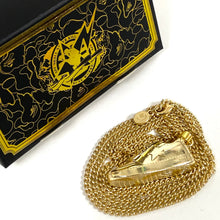 Load image into Gallery viewer, Bape Bapesta Mini Sneaker Gold Chain Necklace
