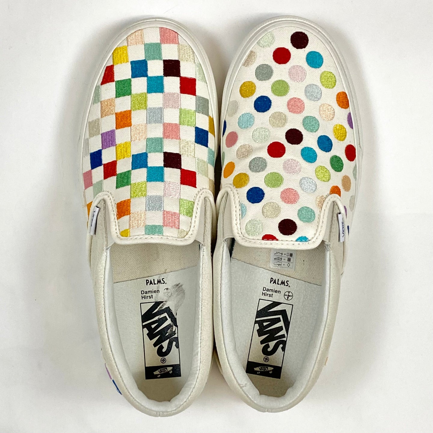 damien hirst vans slip ons spots & checkers 2019